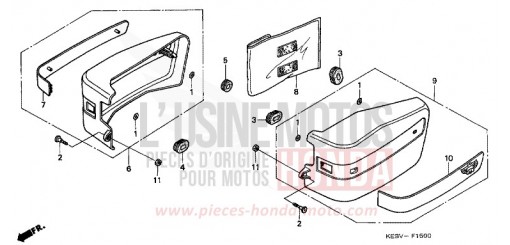 COUVERCLE LATERAL CA125X de 1999